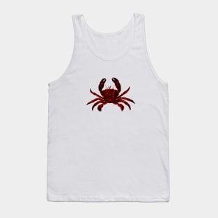 Red Crab Silkscreen - Shellfish Seafood Cancer Crabs Tank Top